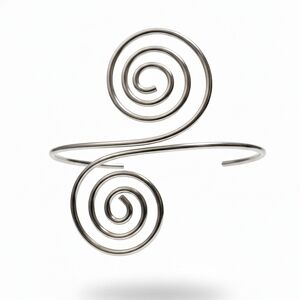 Elegant Spiral Silver Bracelet